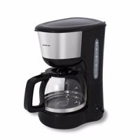 Koffiezetapparaat inventum 1.25liter zwart met rvs - thumbnail