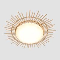 Anne Light & home Plafondlamp Aura Ø 50 Bamboe - wit - thumbnail