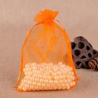 100 PCS geschenk zakken sieraden organza zakje bruiloft verjaardag partij drawable zakjes Gift Bag grootte: 16X22cm (oranje) - thumbnail