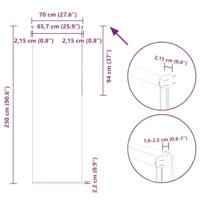 Rolgordijn verduisterend 70x230 cm stofbreedte 65,7 cm rood - thumbnail