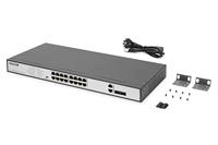 Digitus DN-95342-1 Netwerk switch 16 + 2 poorten 10 / 100 MBit/s PoE-functie - thumbnail
