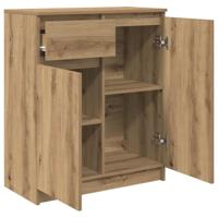 Dressoir lade 71x35x84 cm spaanplaat artisanaal eikenkleurig - thumbnail