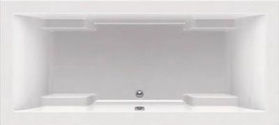 Ben Rilux inbouwbad 2-persoons 200x90cm glans wit acryl