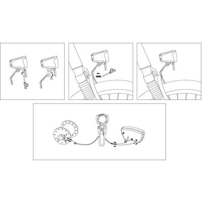 Lynx Koplamp dynamo max sensor 70 lux oem