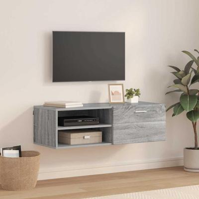 TV-kast met lade Grijs sonoma 100.5 x 39 x 30 cm Bewerkt hout