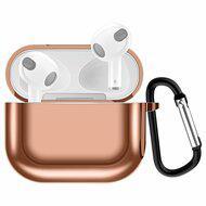AirPods 3 hoesje - TPU - Electroplating series - Rosé goud - thumbnail