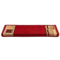 VidaXL Trapmatten zelfklevend 10 st 65x21x4 cm rood - thumbnail