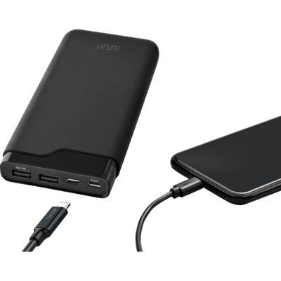 Azuri Slim Powerbank Azuri 3x+ USB-C 15.000 mAh