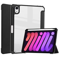 Casecentive Smart Case Tri-Fold met Pencil Houder iPad Mini 6 (2021) transparant - thumbnail