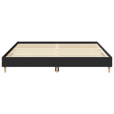 Bedframe matras zonder matras 200x200 cm spaanplaat zwart