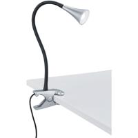 LED Klemlamp 3W Warm Wit 3000K Glans Titaan Kunststof - thumbnail