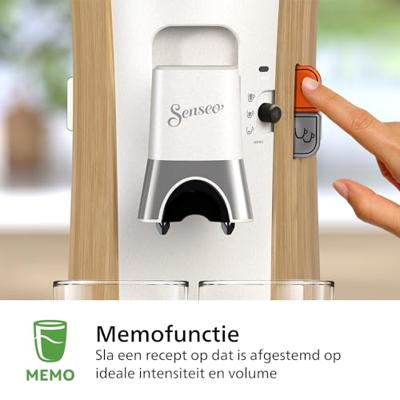 SENSEO® CSA240/05 CSA240/05 Koffiepadmachine Wit, Hout