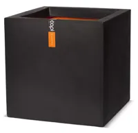 Capi Pot Vierkant 40x40 cm - Zwart - thumbnail