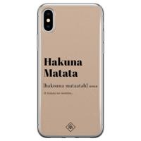 iPhone X/XS siliconen hoesje - Hakuna matata - thumbnail