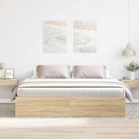 Bedframe sonoma eikenkleurig 180x200 cm Super King Size - thumbnail