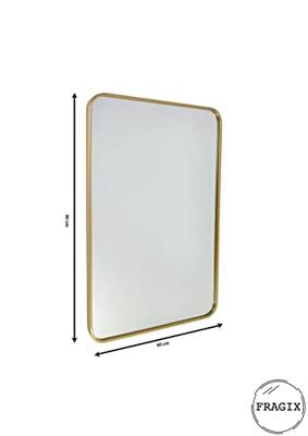 Urban Interiors Spiegel 'Boston' 90 x 60cm, kleur Goud