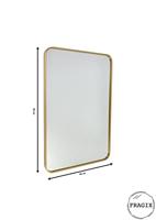 Urban Interiors Spiegel 'Boston' 90 x 60cm, kleur Goud - thumbnail