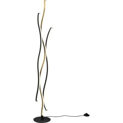 LED Vloerlamp 28W - Dimbaar & Kleurinstelbaar - Mat Messing