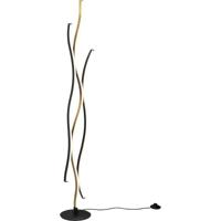 LED Vloerlamp 28W - Dimbaar & Kleurinstelbaar - Mat Messing - thumbnail