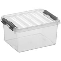 Sunware Q-line opbergbox 2L transp./metaal - thumbnail