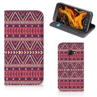 Samsung Galaxy Xcover 4s | Hoesje met Magneet | Aztec Paars - thumbnail
