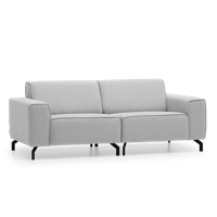 2,5-Zitsbank Livorno Grijs Stof - thumbnail