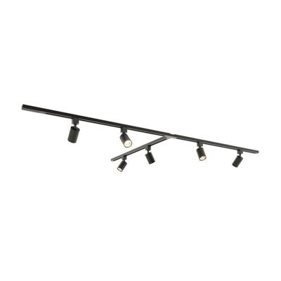 Taros Railverlichting Pakket - T-vorm - 3x 1m rail - 6 railspots - Incl. 2700K GU10 - IP20 - Modulair - 230V Taros Railverlichting Pakket - T-vorm - 3x 1m rail - 6 railspots - Incl. 2700K GU10 - IP20 - Modulair - 230V