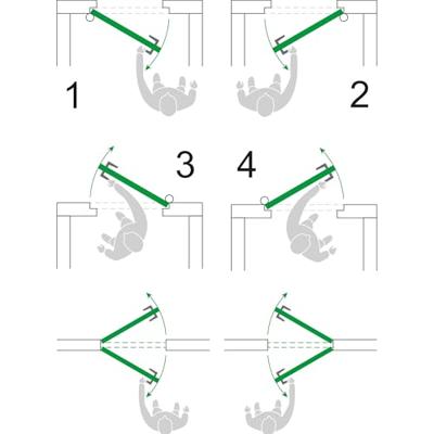 AXA Deurdranger (model 7505) grijs: voor deuren tot 60 kg met instelbare sluitsnelheid en eindslag - 750503491