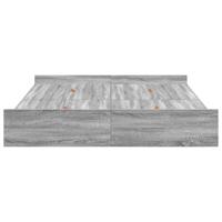 Opbergbedframe met lade Grijs sonoma 135 x 190 cm Bewerkt hout - thumbnail