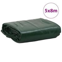 VidaXL Dekzeil 650 g/m² 5x8 m groen - thumbnail