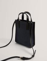 Ted Baker Paulii Faux Raffia Mini Icon Bag-Navy - thumbnail