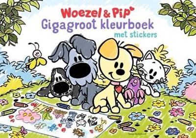 Woezel en Pip Gigagroot Kleurboek met Stickers