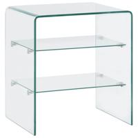 Salontafel 50x40x56 cm gehard glas - thumbnail
