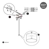 OYA 32 PENDEL MET LED SPOT 2L MAT STAAL - thumbnail