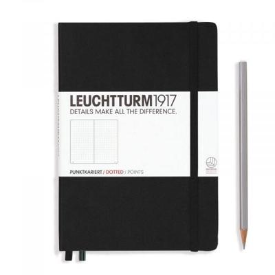 Leuchtturm Black, Pocket (A6), 187 p., dotted