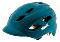 Buzaglo Mirage city/e-bike helm 55-58cm, m/fidlock, led, mat blauw - thumbnail