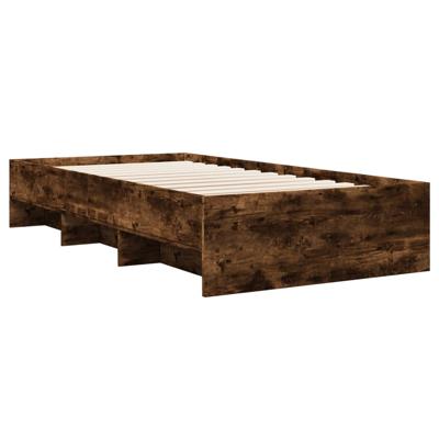 Bedframe zonder matras hout gerookt eikenkleurig 180x200 cm