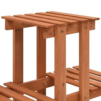 Plantenrek 83x25x132 cm massief vurenhout - thumbnail