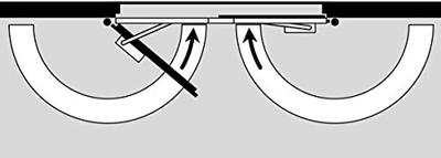 dormakaba glijarm-sluitvolgorderegelaar - GSR/V - t.b.v. TS 91 / 92 /93 - zilver