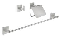 Accessoire set GROHE Start Cube 3-in-1 Met Handdoekhouder Supersteel - thumbnail
