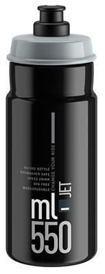 ELITE bidon "jet plus" bottle jet plus 550ml black/grey
