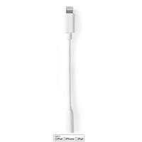 Lightning Adapter | Apple Lightning 8-Pins | 3,5 mm Female | Vernikkeld | 0.10 m | Rond | TPE | Grijs | Polybag - thumbnail