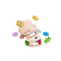 Bigjigs houten stapelspel teddyberen. - thumbnail