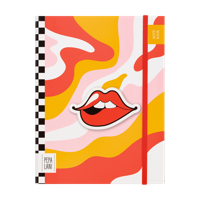 Pepa Lani Notitieboek A5 Flower Retro Smile - thumbnail