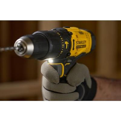 Stanley FATMAX SFMCD711DSA V20 18V 2.0Ah Schroefklopboormachine Met 2 Accu&apos;s en 50-Delige Accessoireset in Softbag - SFMCD711DSA-QW