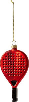 kerstornament padelracket rood Yup in de Boom - Hortus