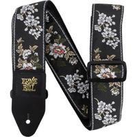Ernie Ball Classic Jacquard Strap 5362 White Blossom gitaarband - thumbnail