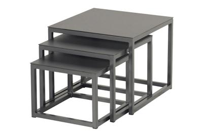 Biarritz Sqr Coffee tafel Set 3 tafeltjes Hartman - Hartman