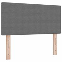 LED Hoofdbord met LED -striplichten Lichtgrijs 100 cm Stof - thumbnail