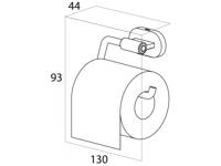 Tiger Lucca Toiletrolhouder Chroom 13x9.3x4.4cm 1304030346 - thumbnail